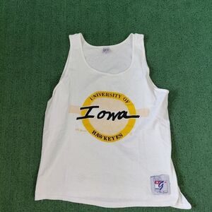 VINTAGE Iowa Hawkeyes Tank Top Size Large